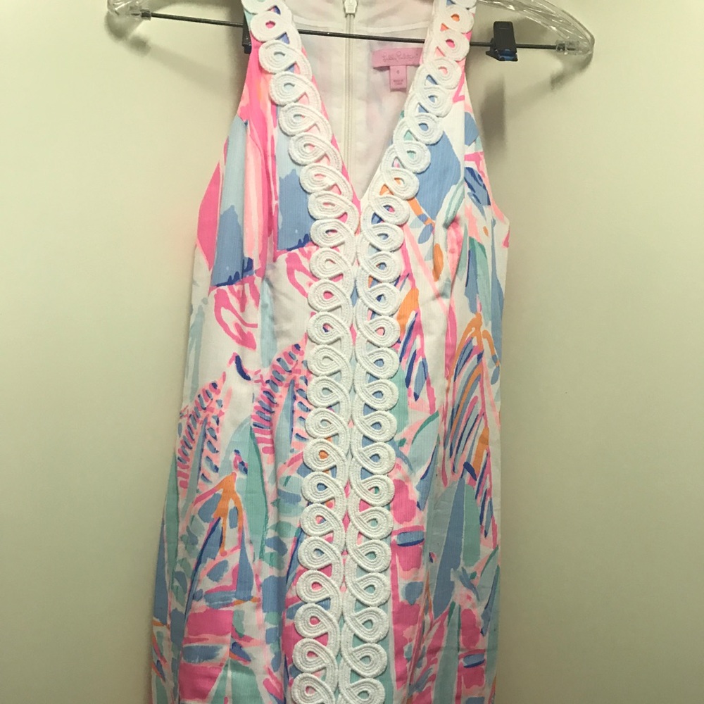 Lilly Pulitzer shift dress beach and bae